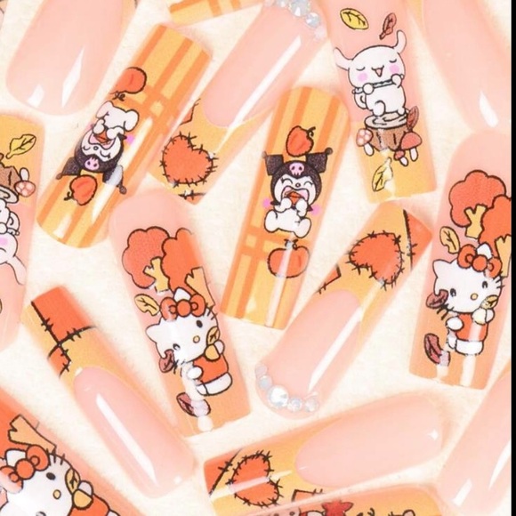 Hello Kitty Acrylic Nails - Picture 3 of 6